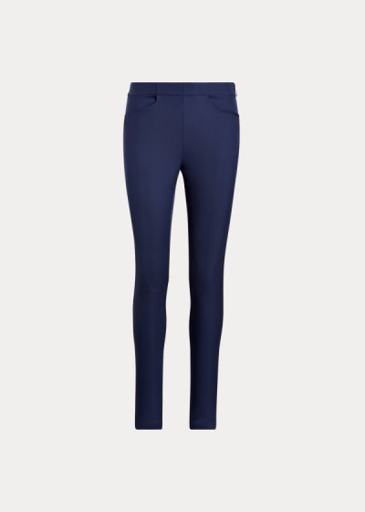 Pantalones Ralph Lauren Mujer Azul Marino - Stretch Athletic Golf - NDJHC0174